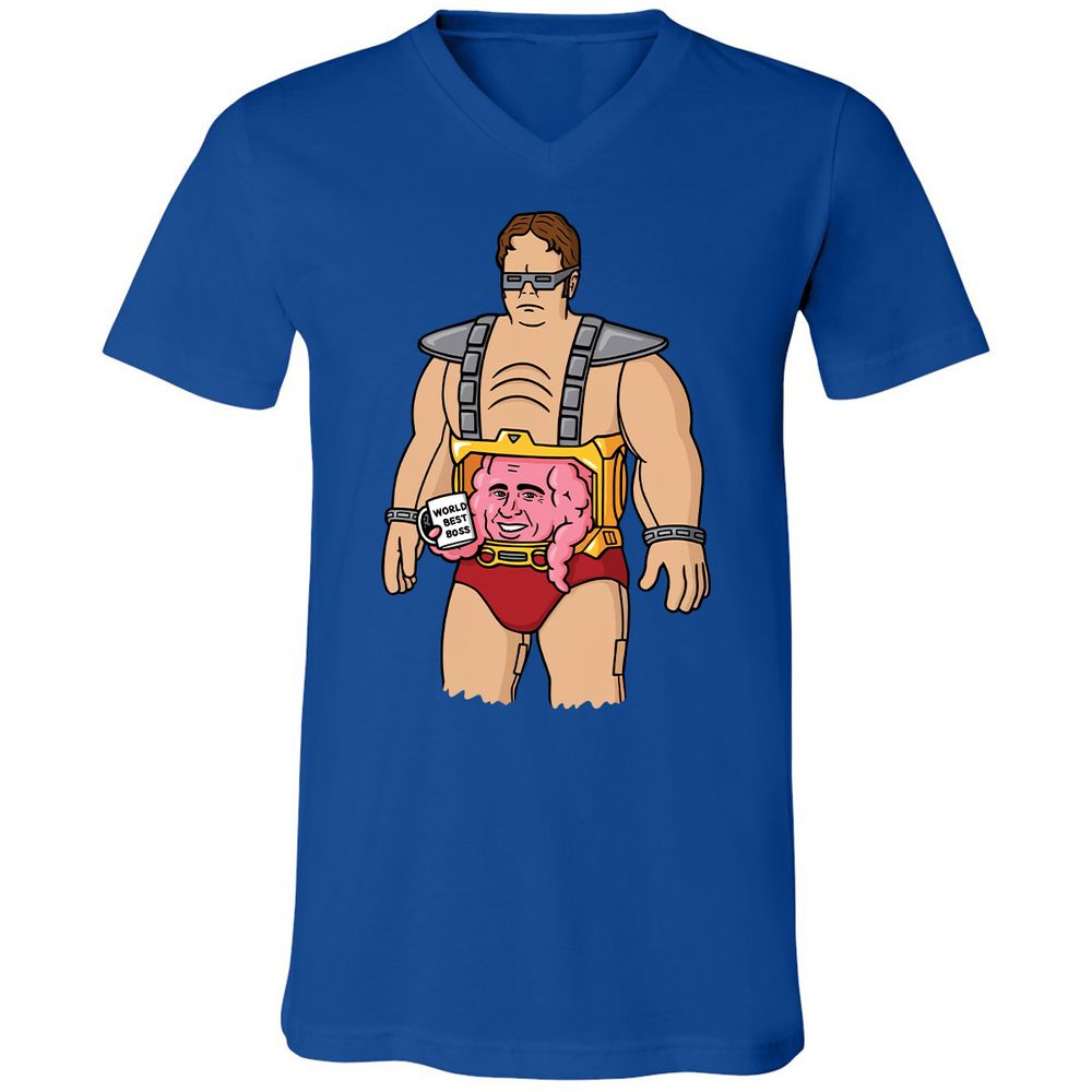 Unisex V-Neck T-Shirt - EZBMDCSV - True Royal - 4