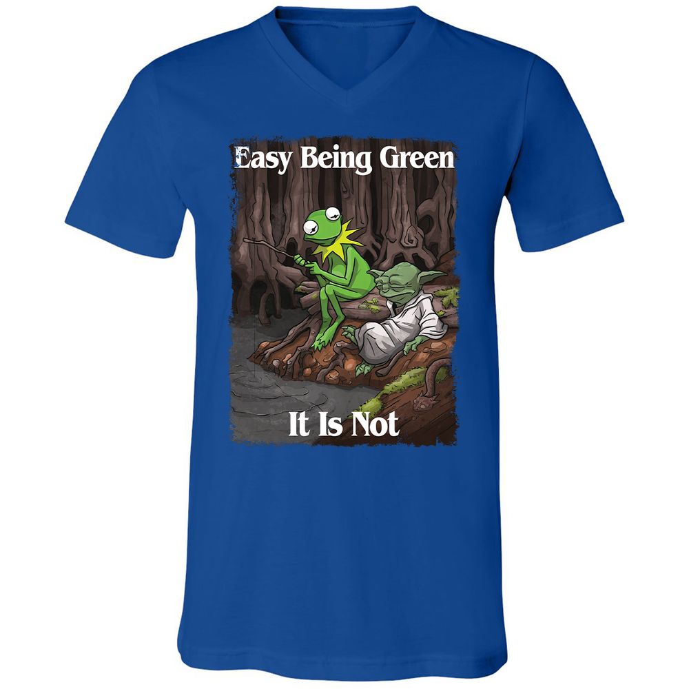Unisex V-Neck T-Shirt - NWD2F4JE - True Royal - 4