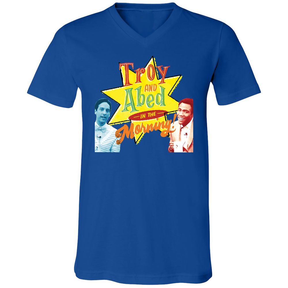 Unisex V-Neck T-Shirt - 6EG6F517 - True Royal - 4