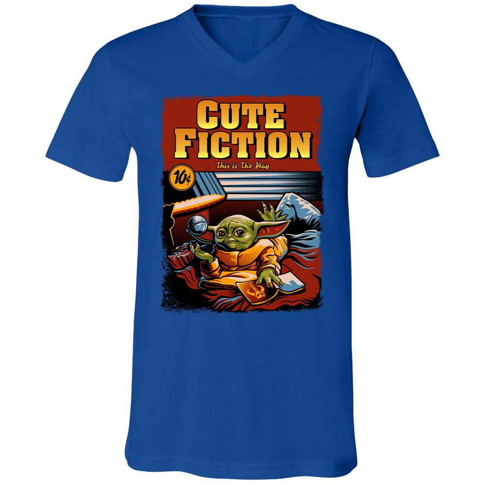 Unisex V-Neck T-Shirt - S9DZZQWZ - True Royal - 4