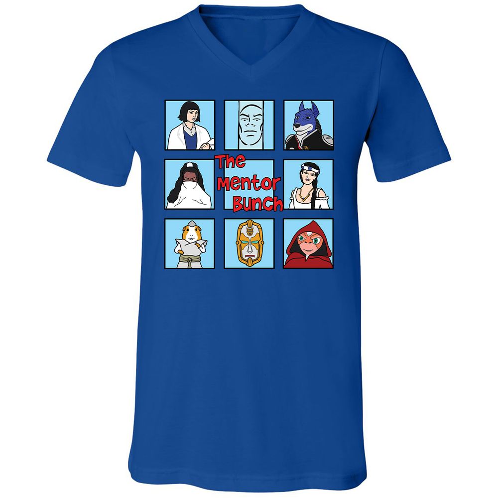 Unisex V-Neck T-Shirt - GMXKQ3HB - True Royal - 4
