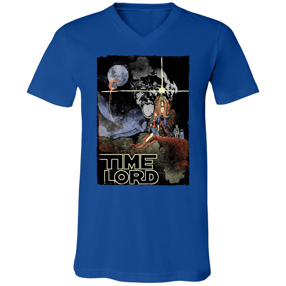 Unisex V-Neck T-Shirt - YR427ZBU - True Royal - 4