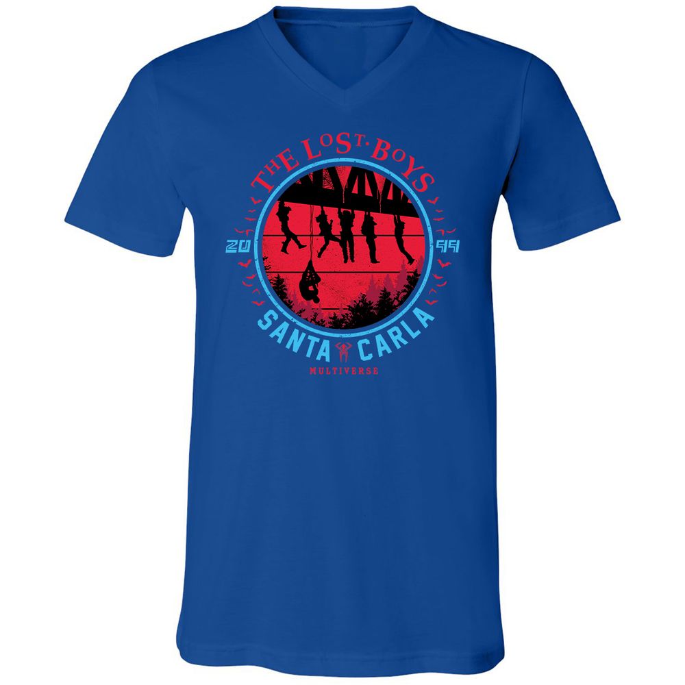Unisex V-Neck T-Shirt - X2KL9M1C - True Royal - 4