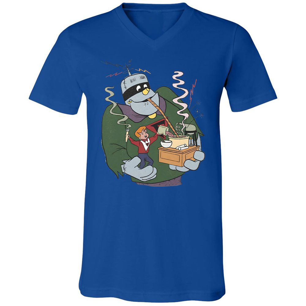 Unisex V-Neck T-Shirt - 7L8XSWLN - True Royal - 4
