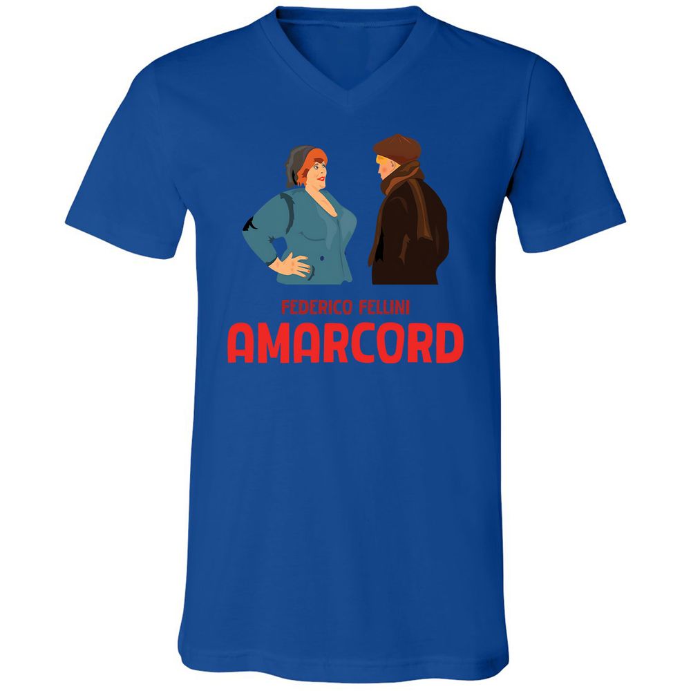 Unisex V-Neck T-Shirt - 8LEK6G9T - True Royal - 4