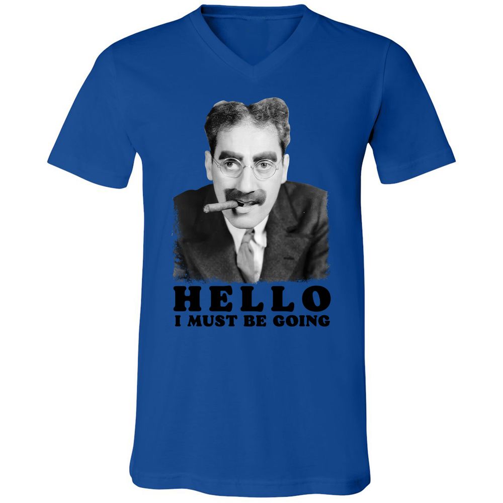 Unisex V-Neck T-Shirt - TAF9SU3S - True Royal - 4