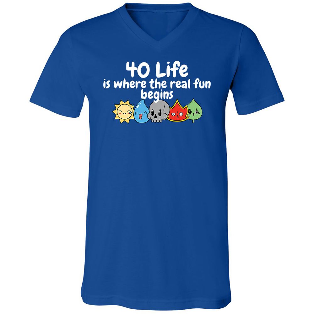 Unisex V-Neck T-Shirt - TD7CPA4V - True Royal - 4