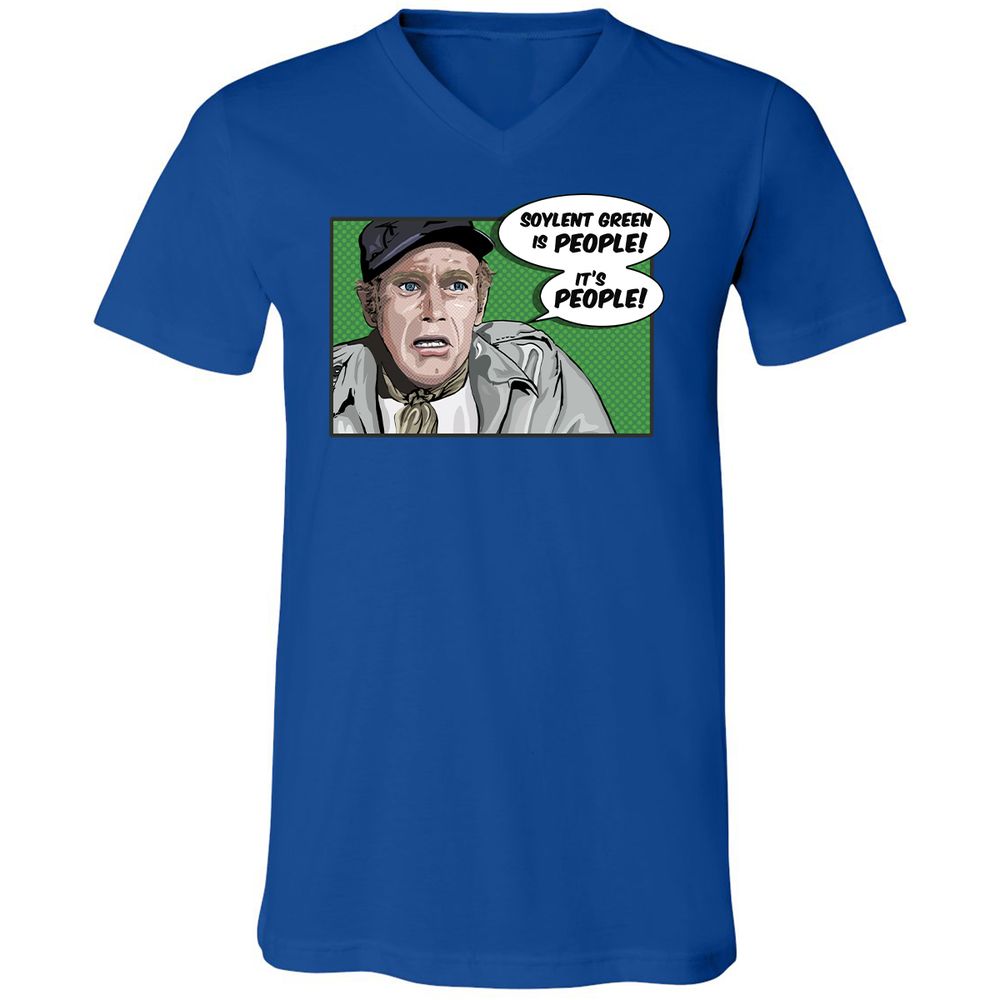 Unisex V-Neck T-Shirt - DYXS82SS - True Royal - 4
