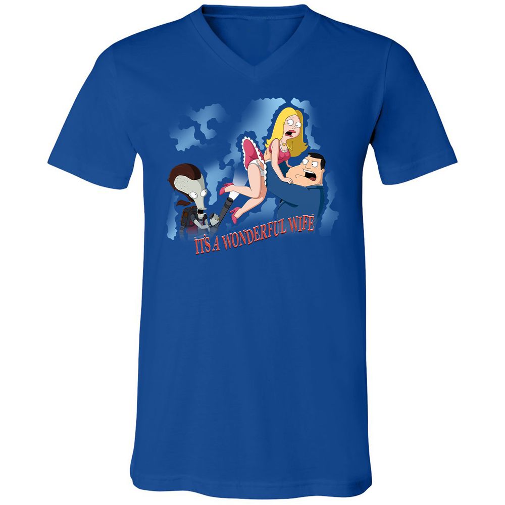 Unisex V-Neck T-Shirt - SVUM5427 - True Royal - 4