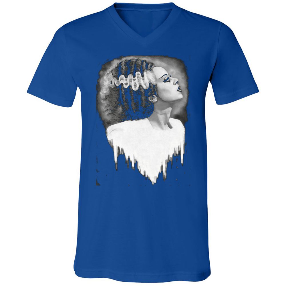Unisex V-Neck T-Shirt - F6U64ECS - True Royal - 4