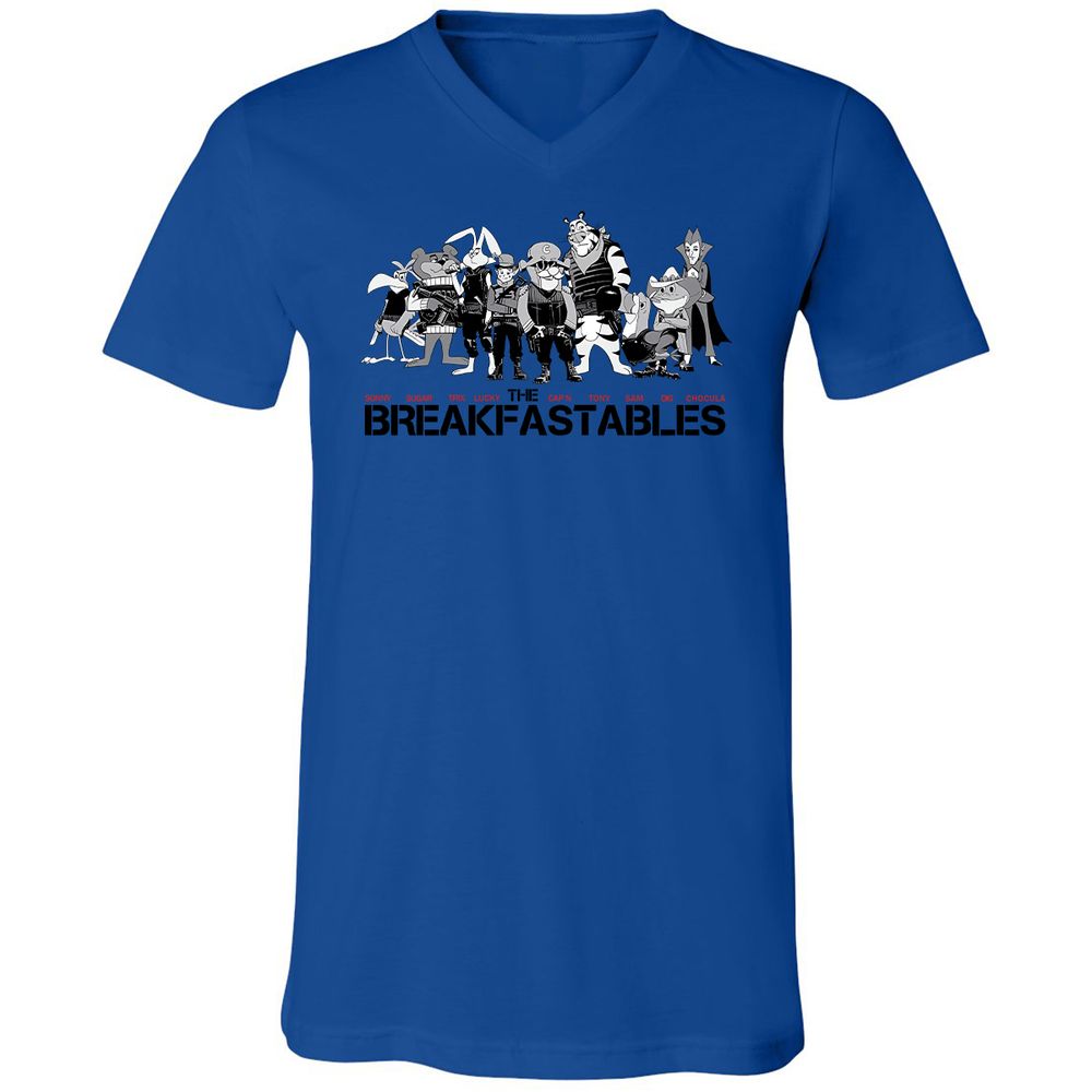 Unisex V-Neck T-Shirt - 4U17QBL9 - True Royal - 4