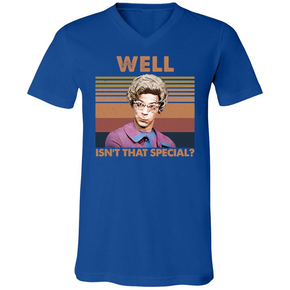 Unisex V-Neck T-Shirt - V7VGEPTP - True Royal - 4