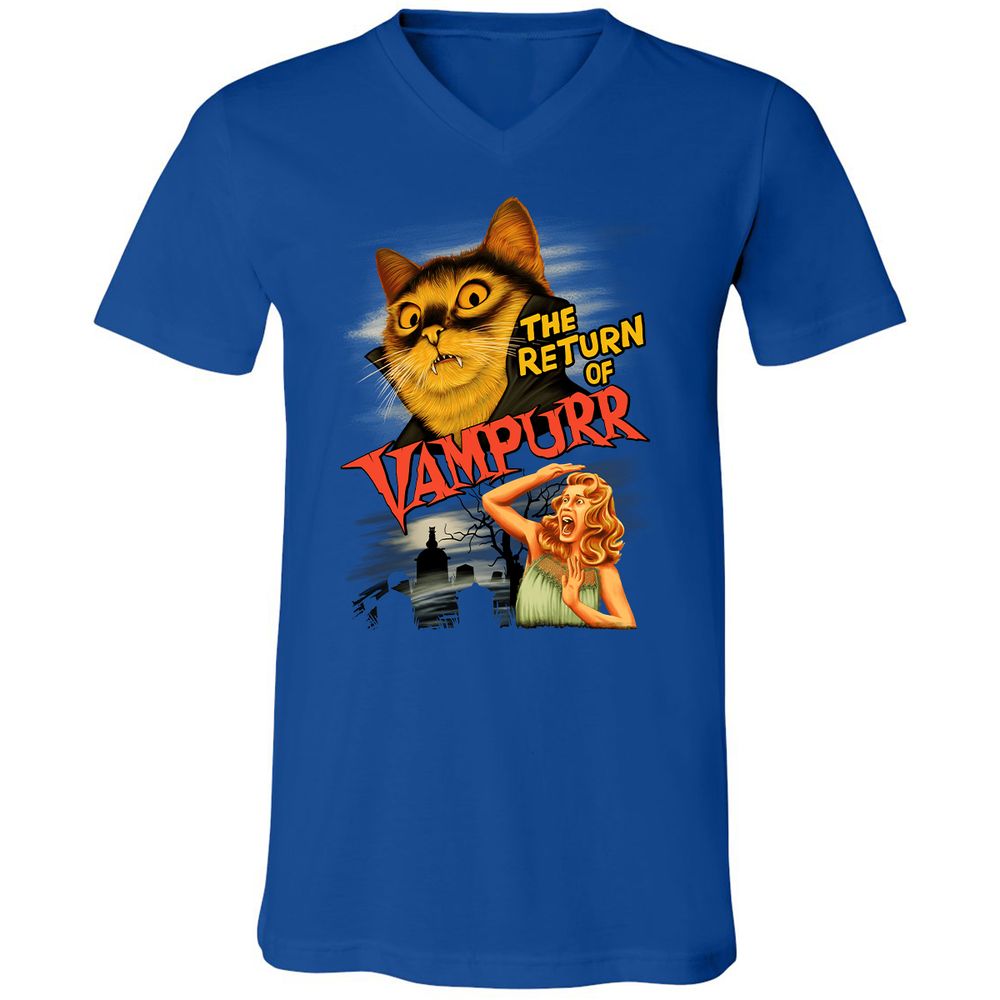 Unisex V-Neck T-Shirt - 2VN74J2Q - True Royal - 4