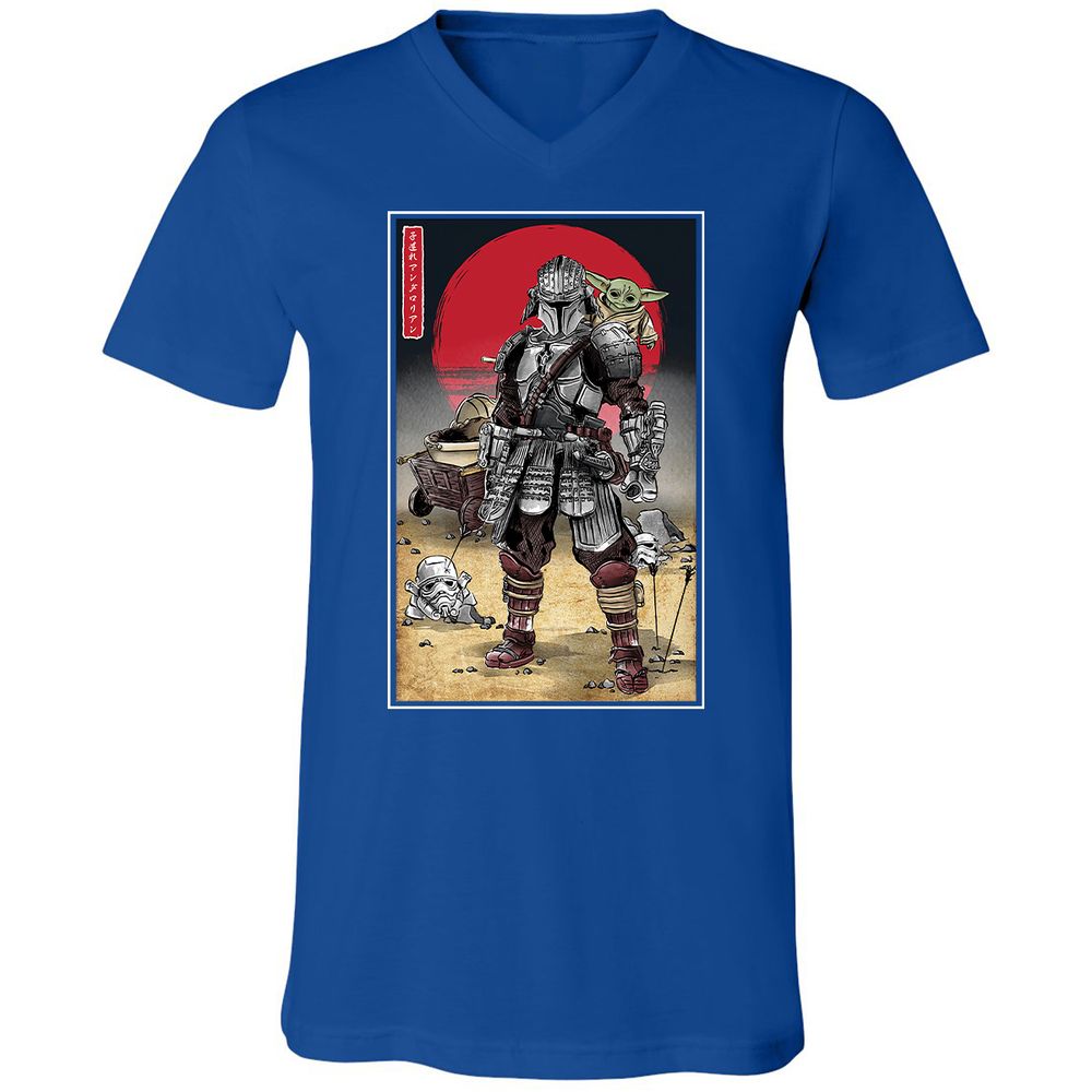 Unisex V-Neck T-Shirt - KEJKCCFN - True Royal - 4
