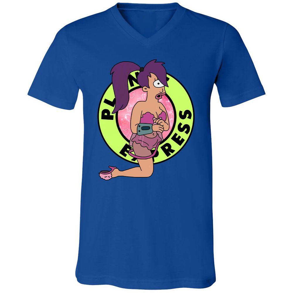 Unisex V-Neck T-Shirt - RVX3BEQ6 - True Royal - 4