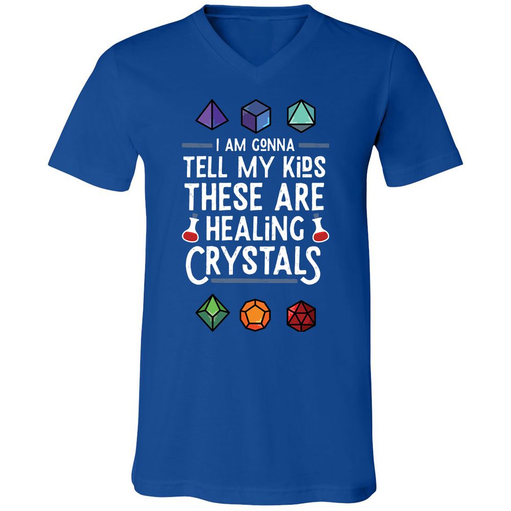 Unisex V-Neck T-Shirt - GS5M3SJN - True Royal - 4