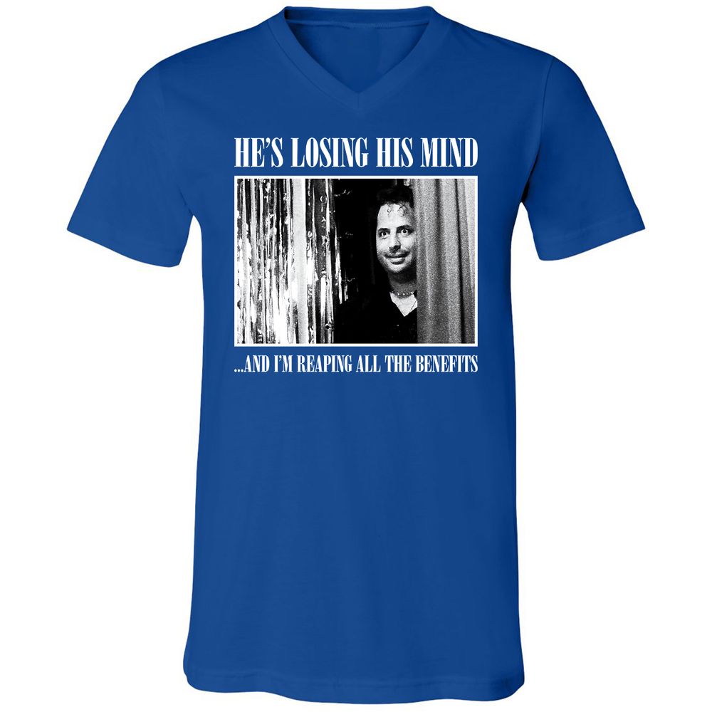 Unisex V-Neck T-Shirt - 81CM54RA - True Royal - 4