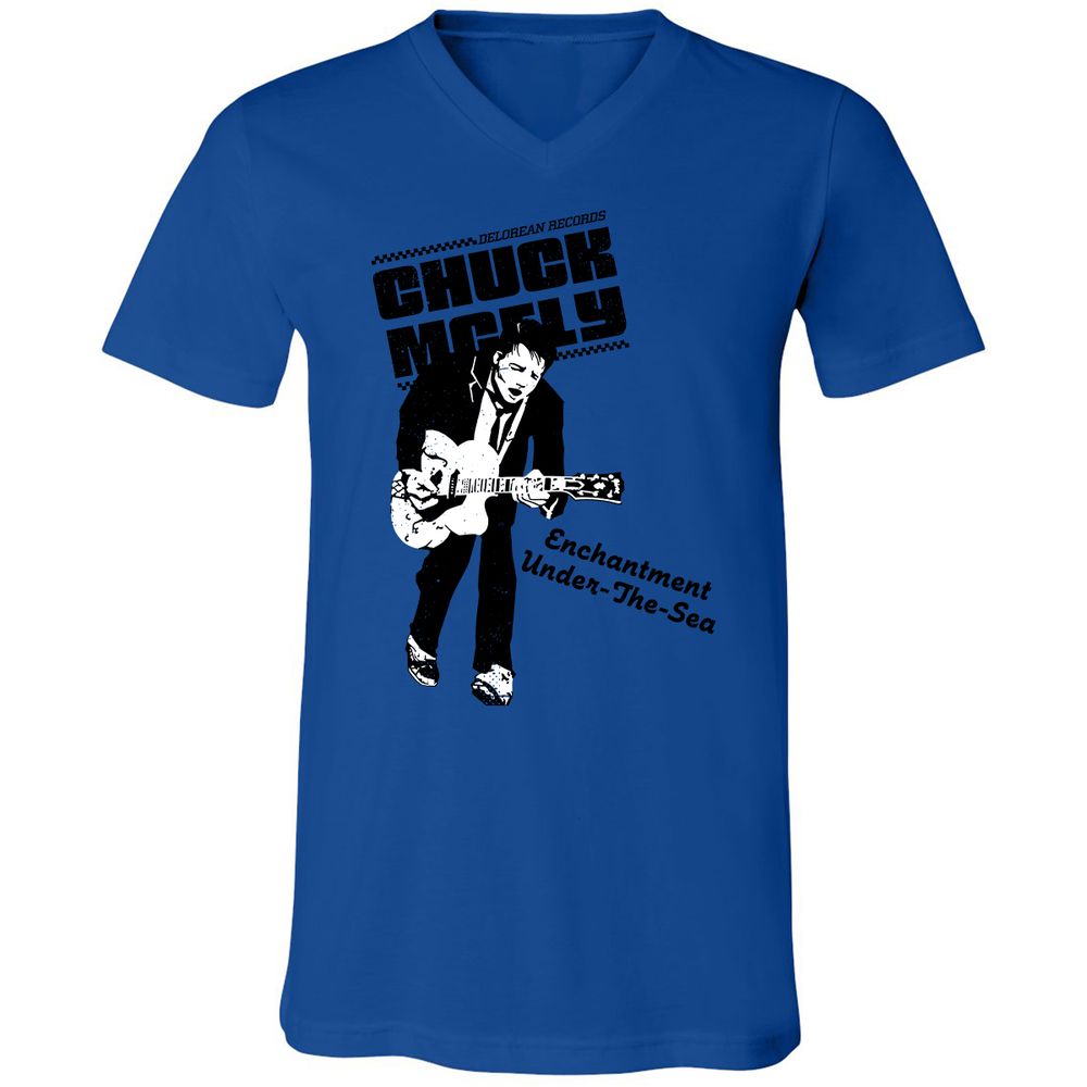 Unisex V-Neck T-Shirt - G94SNAYC - True Royal - 4