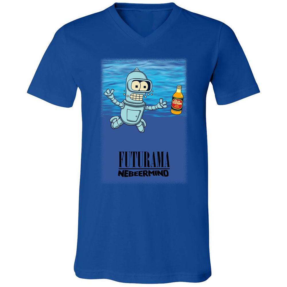Unisex V-Neck T-Shirt - 737VUVMN - True Royal - 4