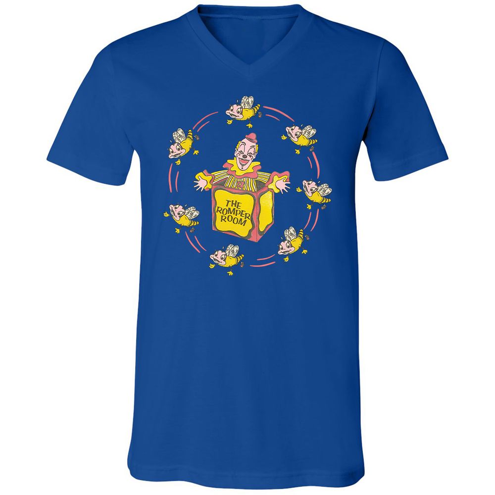 Unisex V-Neck T-Shirt - RL14QXK4 - True Royal - 4