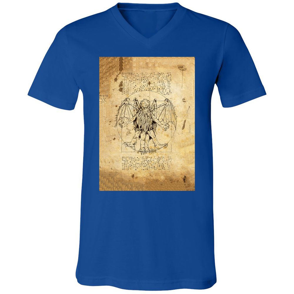 Unisex V-Neck T-Shirt - CUMB8MBL - True Royal - 4