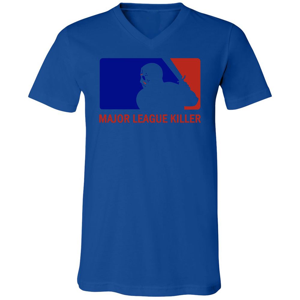 Unisex V-Neck T-Shirt - 1N2UFXBT - True Royal - 4