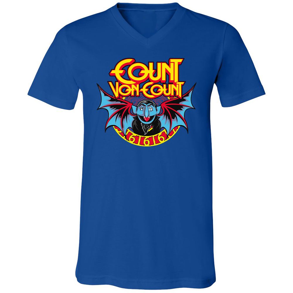 Unisex V-Neck T-Shirt - 88PZ5G9U - True Royal - 4