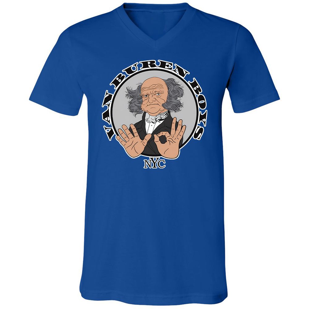 Unisex V-Neck T-Shirt - NEKEJSL3 - True Royal - 4