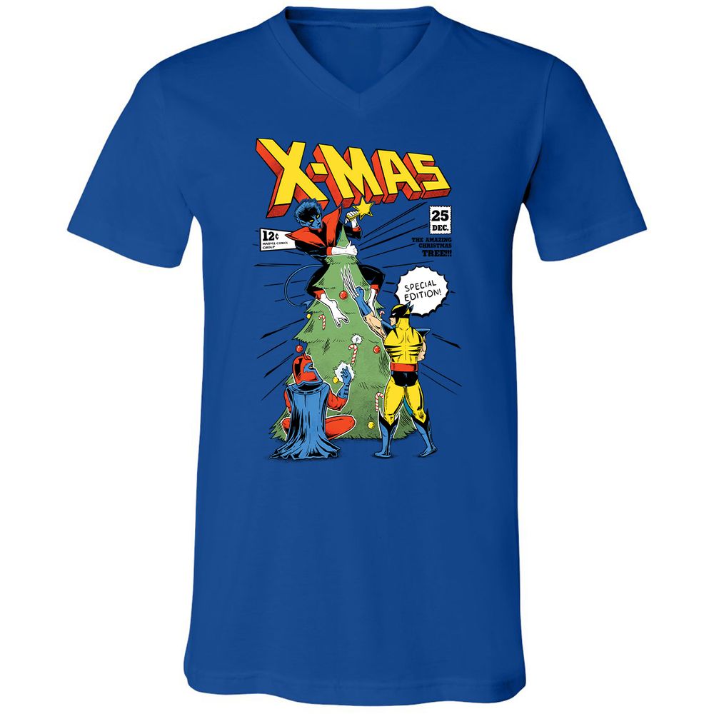 Unisex V-Neck T-Shirt - GPH86VN2 - True Royal - 4