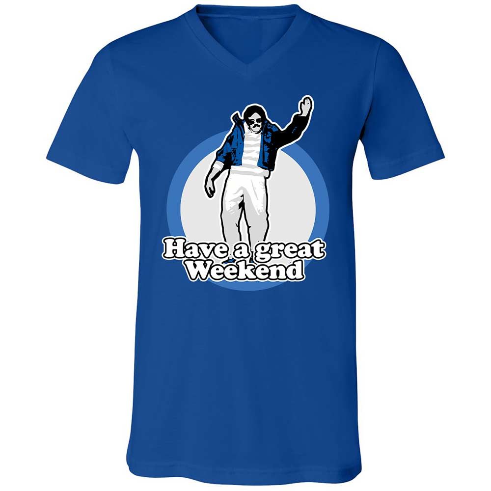 Unisex V-Neck T-Shirt - 2J579DL6 - True Royal - 4