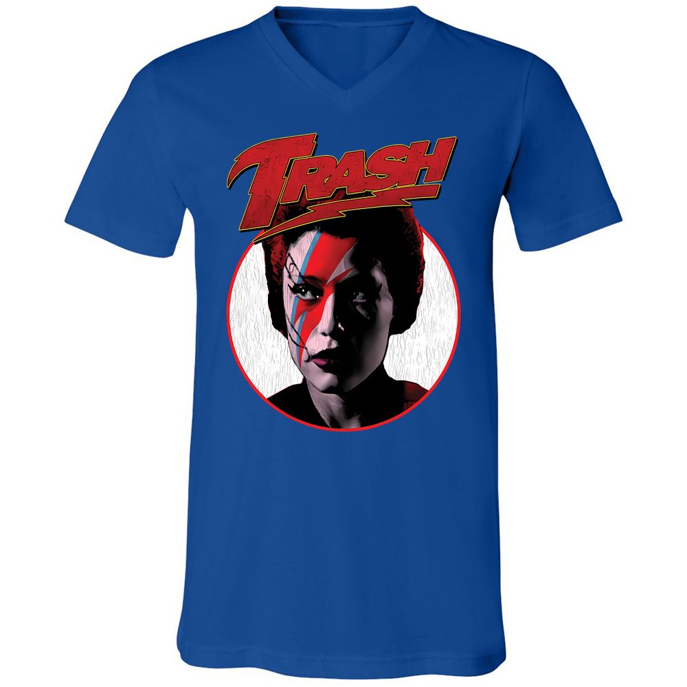 Unisex V-Neck T-Shirt - 3YLRFBPQ - True Royal - 4