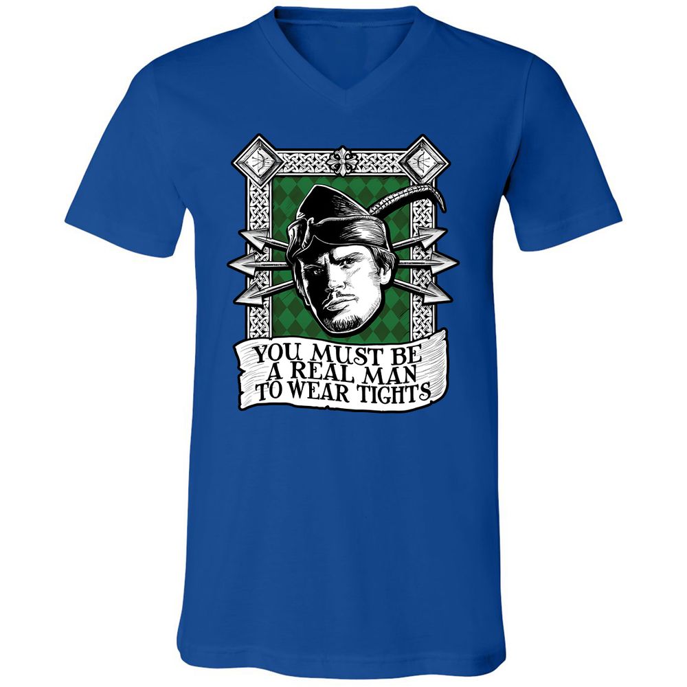Unisex V-Neck T-Shirt - P5RFAG94 - True Royal - 4