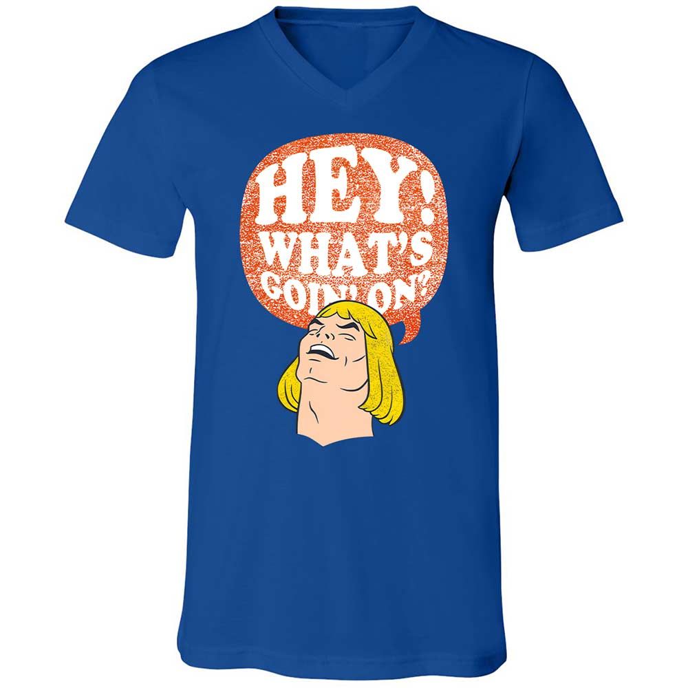 Unisex V-Neck T-Shirt - 3V86KA6E - True Royal - 4