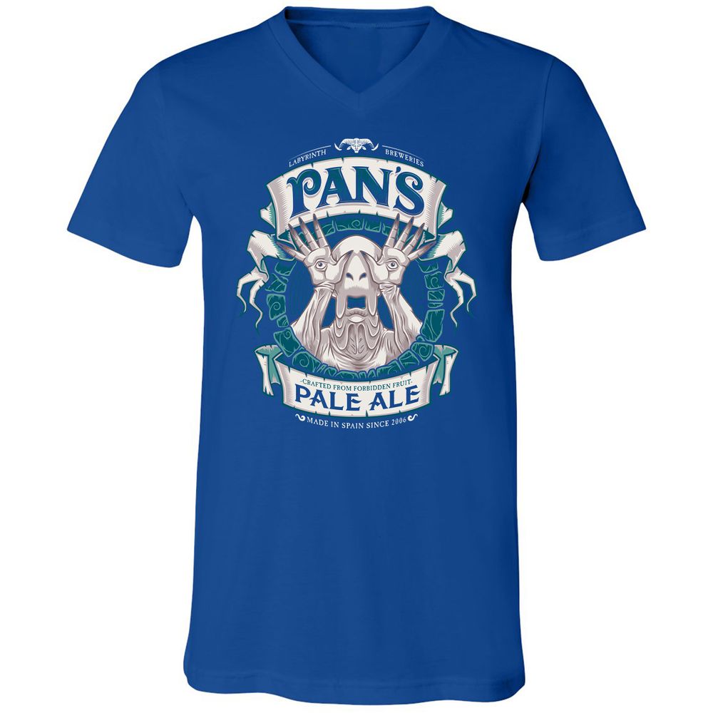 Unisex V-Neck T-Shirt - B3F1QH6T - True Royal - 4