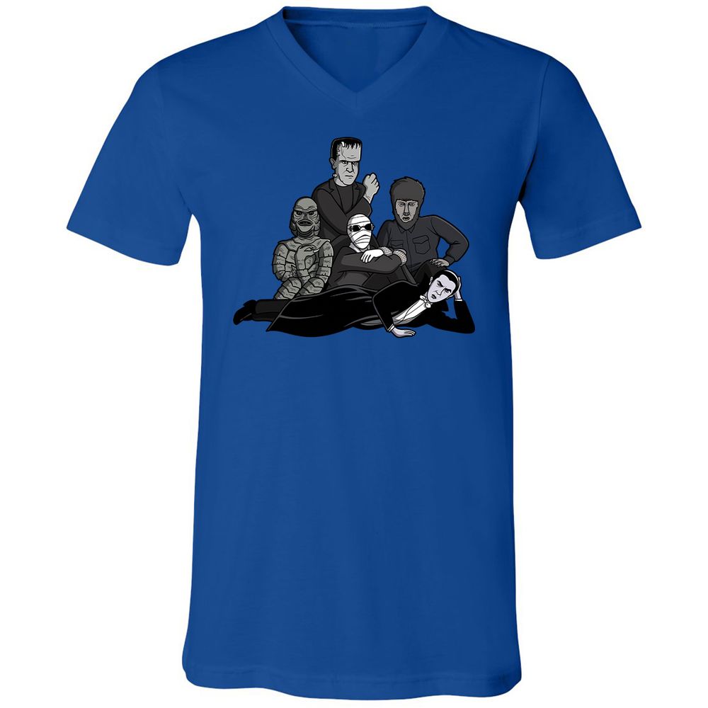 Unisex V-Neck T-Shirt - MK19M7BE - True Royal - 4