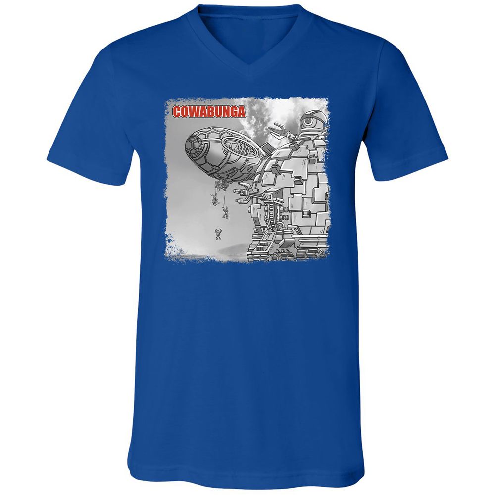 Unisex V-Neck T-Shirt - B691X59T - True Royal - 4