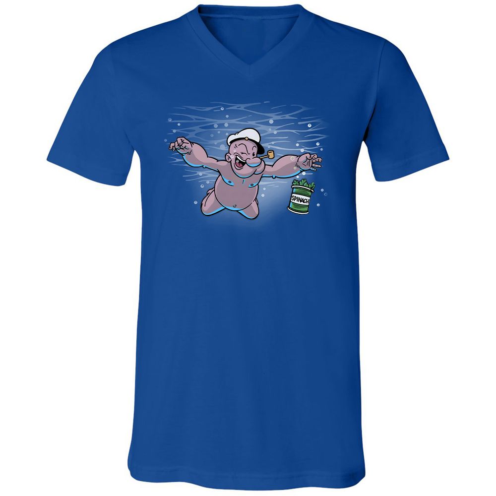 Unisex V-Neck T-Shirt - 6UETT1ZD - True Royal - 4