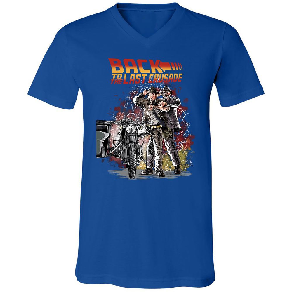 Unisex V-Neck T-Shirt - 7P1R84R6 - True Royal - 4
