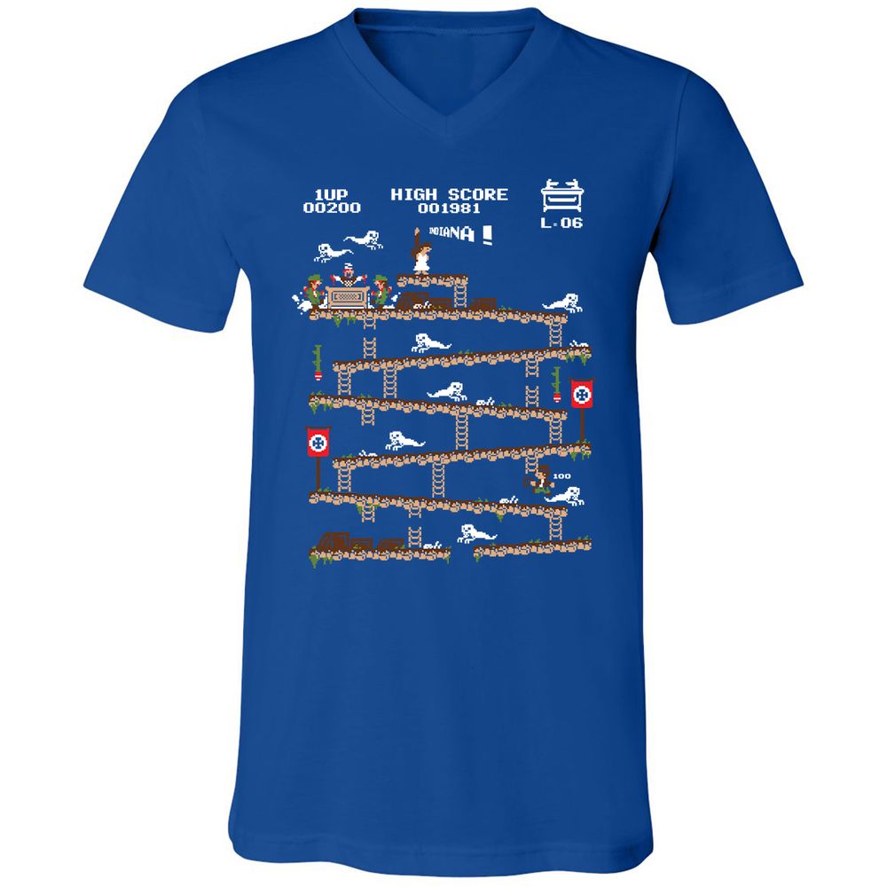 Unisex V-Neck T-Shirt - 34H8G4Y3 - True Royal - 4