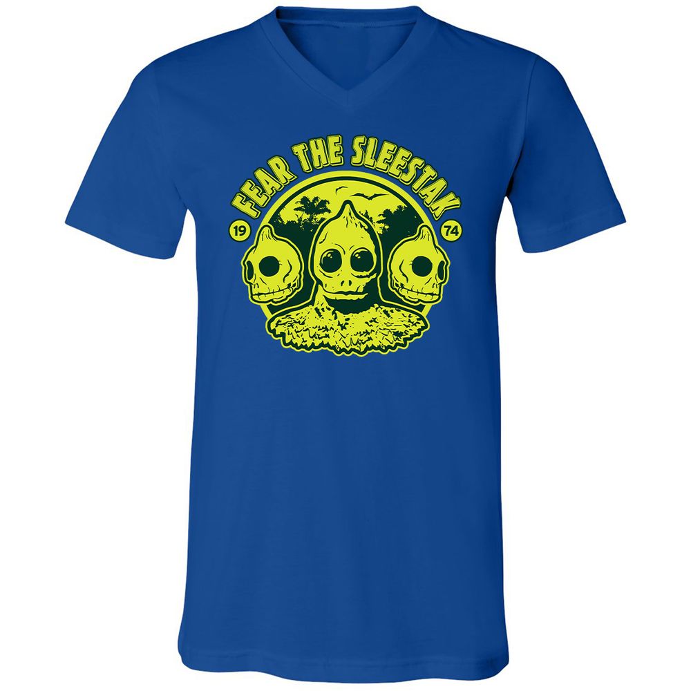 Unisex V-Neck T-Shirt - 43UXFTER - True Royal - 4