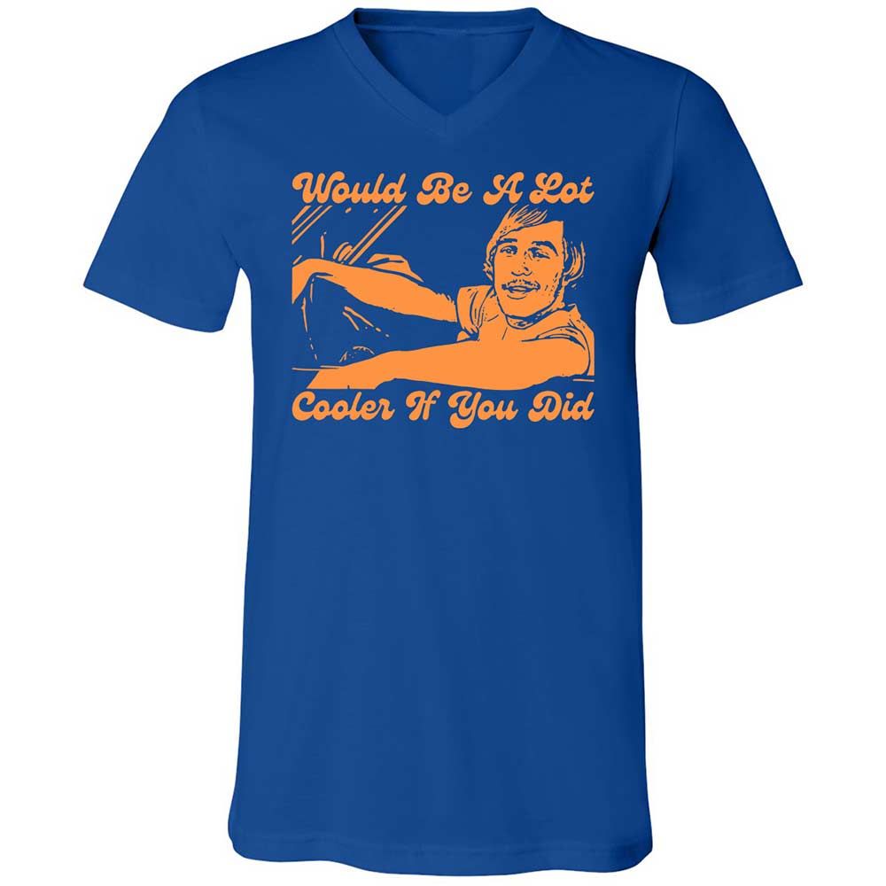 Unisex V-Neck T-Shirt - 6KQKNVX3 - True Royal - 4