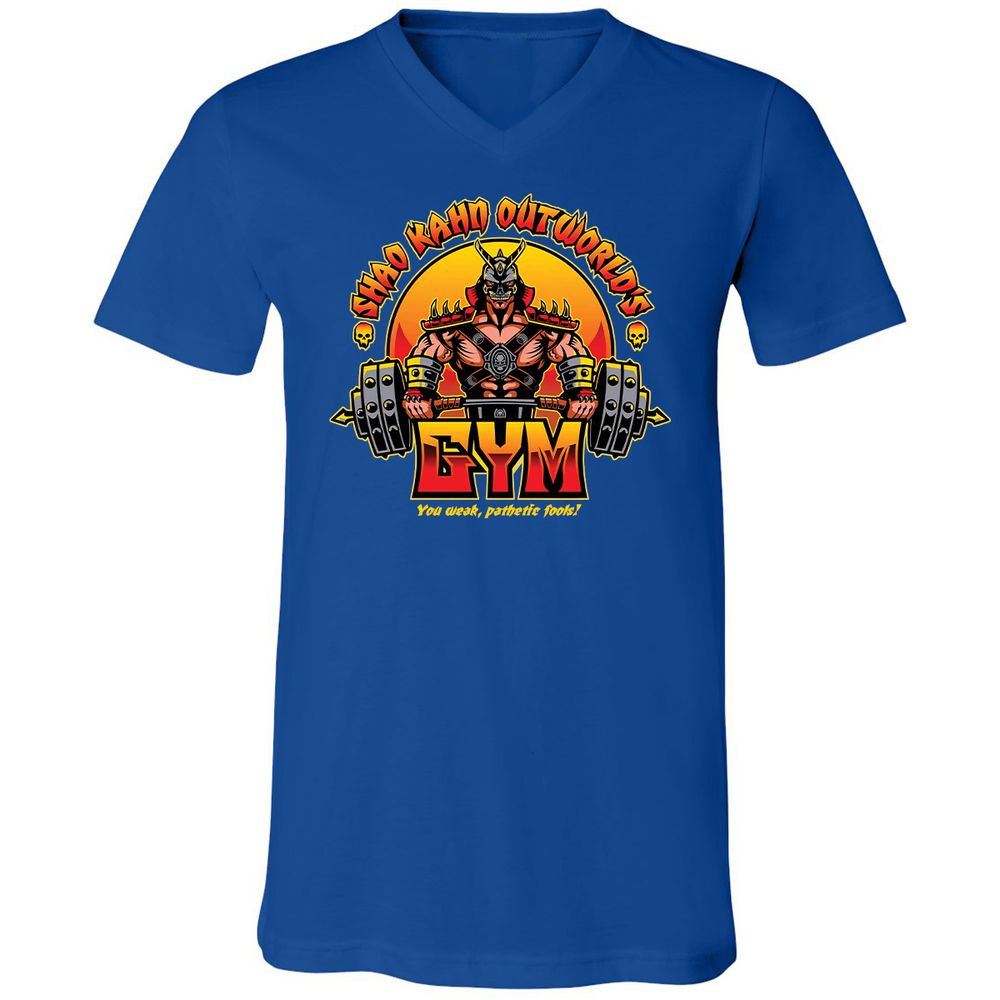 Unisex V-Neck T-Shirt - SYLBZ6LC - True Royal - 4