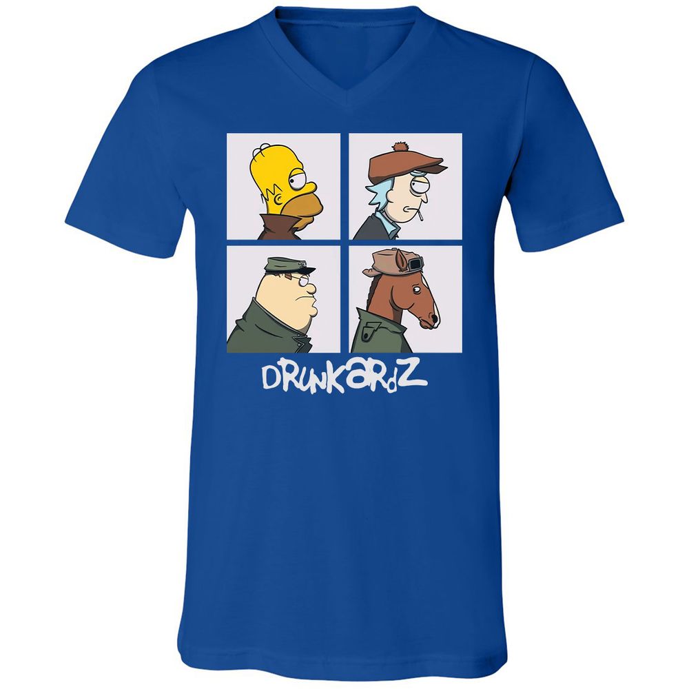 Unisex V-Neck T-Shirt - 99QQZYV4 - True Royal - 4