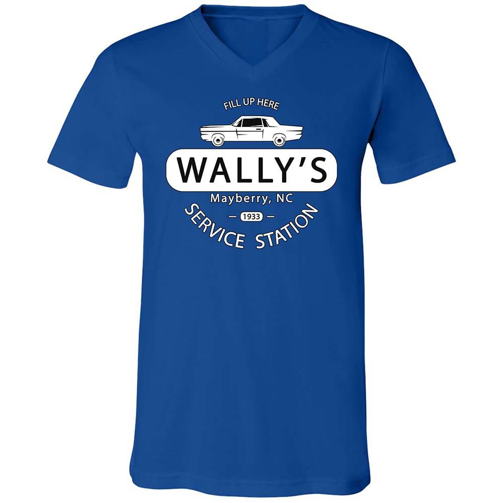 Unisex V-Neck T-Shirt - J6TYQHJC - True Royal - 4