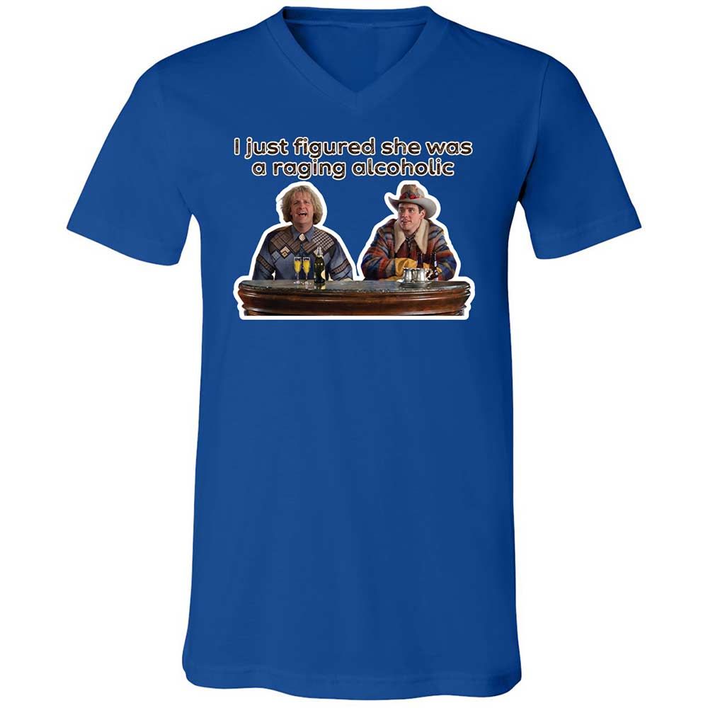 Unisex V-Neck T-Shirt - T52LTPFU - True Royal - 4