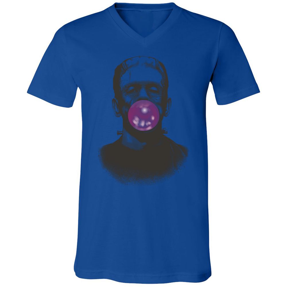 Unisex V-Neck T-Shirt - ZWQTD2RA - True Royal - 4