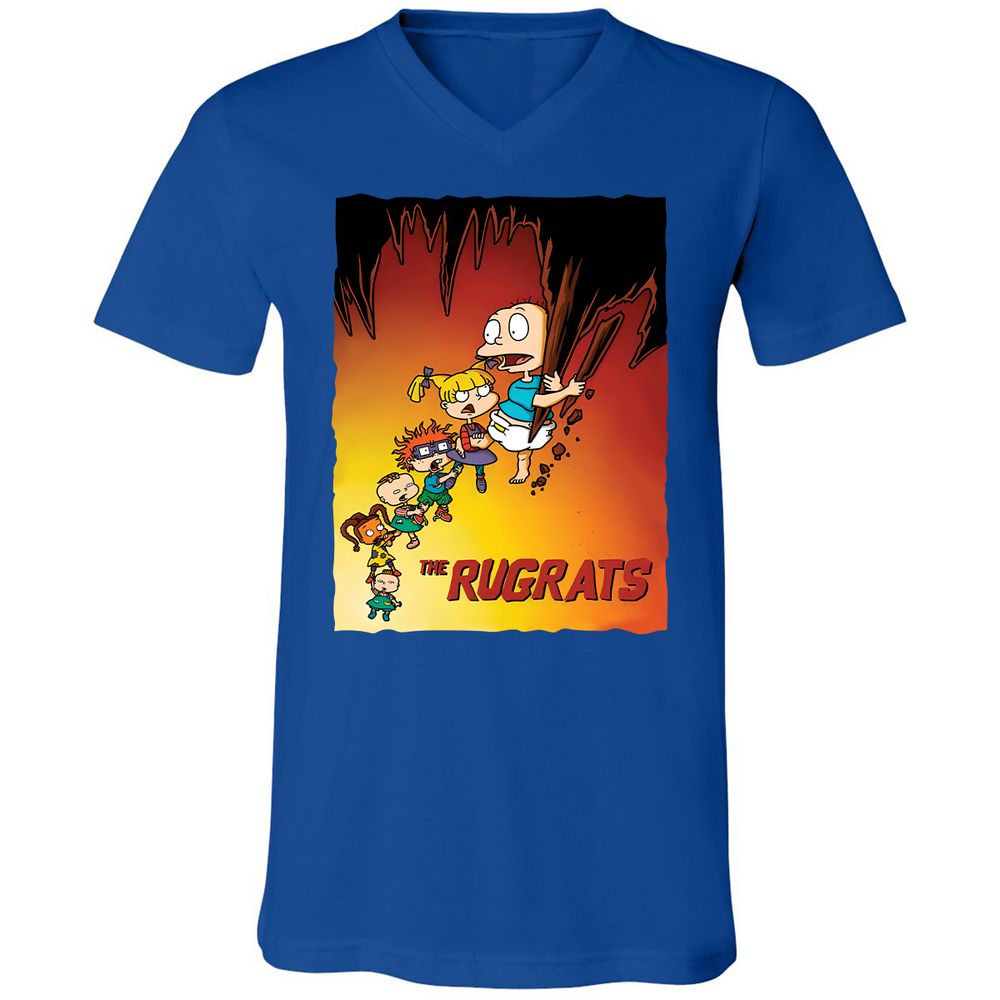 Unisex V-Neck T-Shirt - 7DX1RQSQ - True Royal - 4