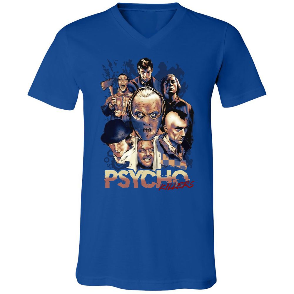 Unisex V-Neck T-Shirt - WVM5TLHR - True Royal - 4