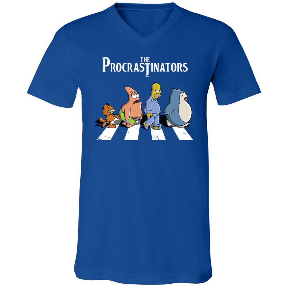 Unisex V-Neck T-Shirt - VEBKHS8K - True Royal - 4