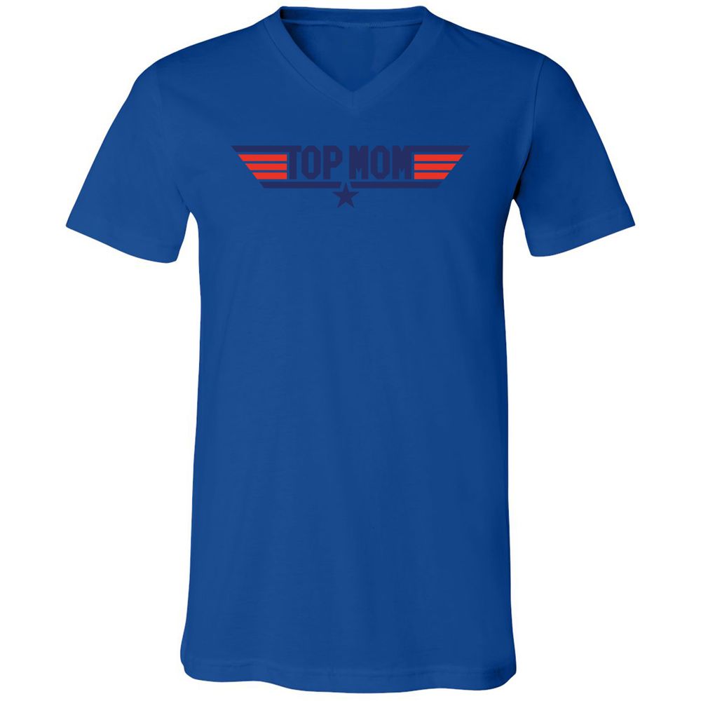 Unisex V-Neck T-Shirt - 3HX2CGGQ - True Royal - 4